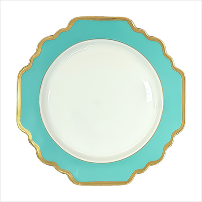 Teller flach 27cm _Sunflower türkis__top